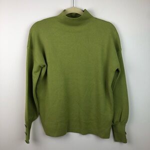 Tahari - Jeweled Sleeve Mock Neck Sweater